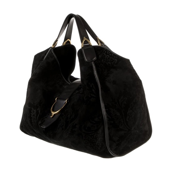 GUCCI Suede Stirrup Bag Authentic - Picture 10 of 10